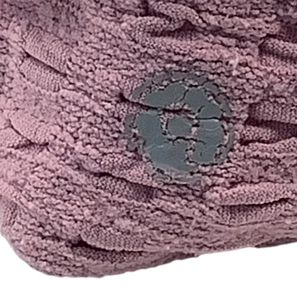 Cable Knit Donut Knot Headband Girls OS Mauve Boho Coquette